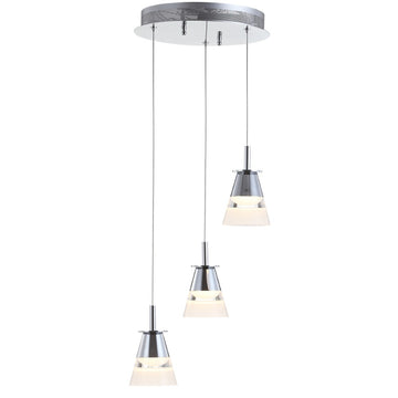 Alain Adjustable Metal Integrated LED Pendant - JONATHAN Y